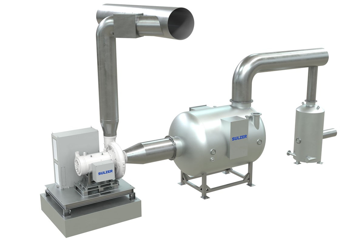 HSV vacuum pump and steam-water separator
