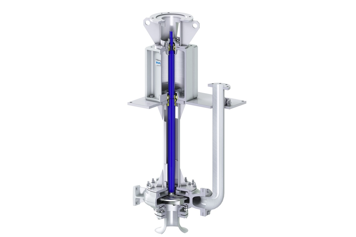 Cut away view of VA Cantilever Sump Pump