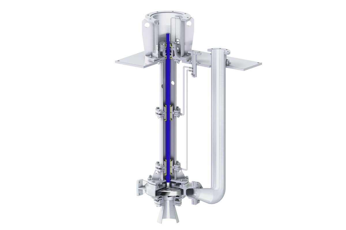 VM vertically suspended sump pump