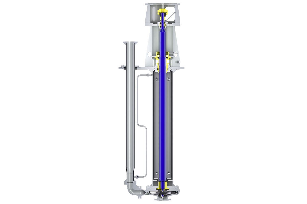 Cantilever sump pump type Ensival Moret VSF is especially designed for molten sulfur applications