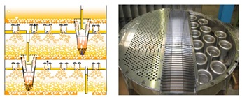 Graphic showing a cut of the Shell ConSep™ tray