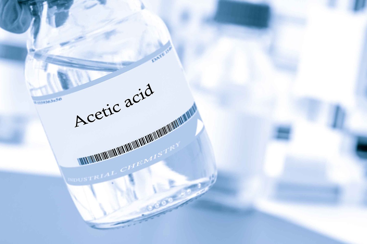 Acetic acid bottle