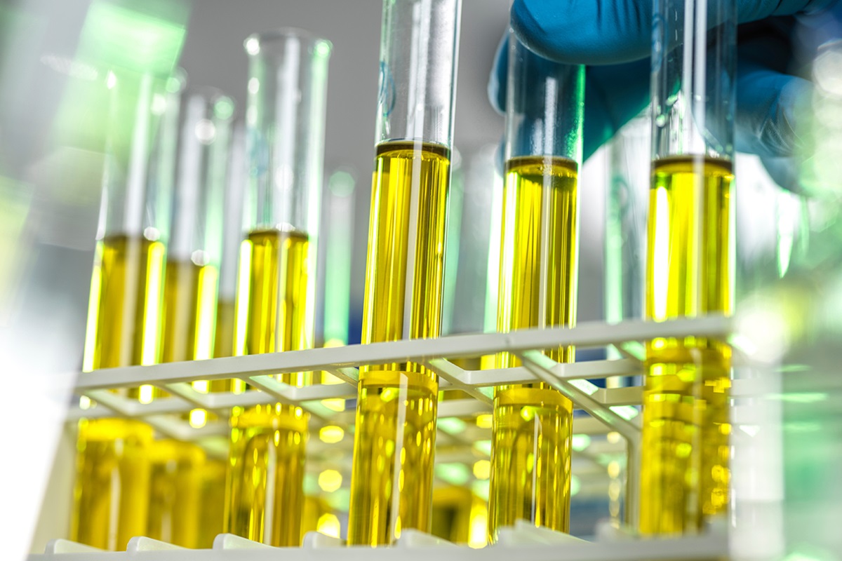test tubes with chemicals