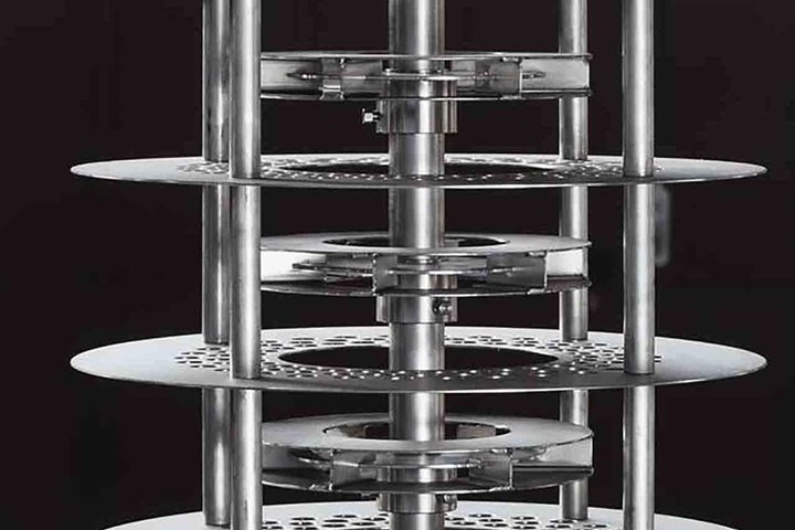 Internals of Kühne agitated columns (ECR) for liquid-liquid extraction