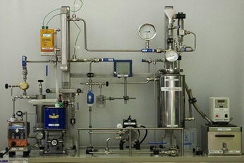 View of the laboratory with testing instruments
