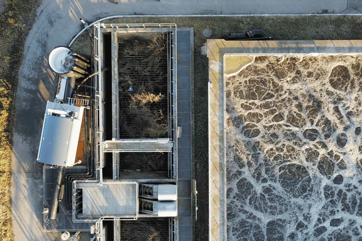Containerized solution for water treatment.