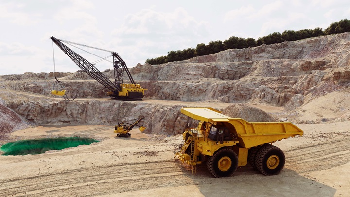 Mobile mining equipment 3D environment