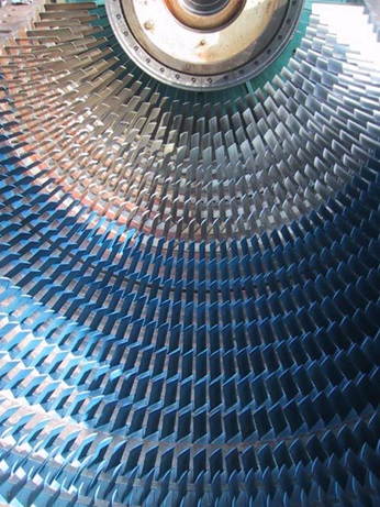 Gas turbine stator blades treated for corrosion resistance