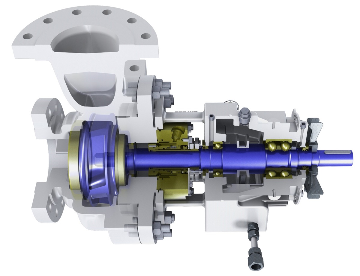 Cut view of OHX 4CX pump