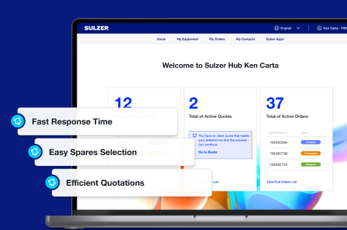 Sulzer Hub Customer Portal