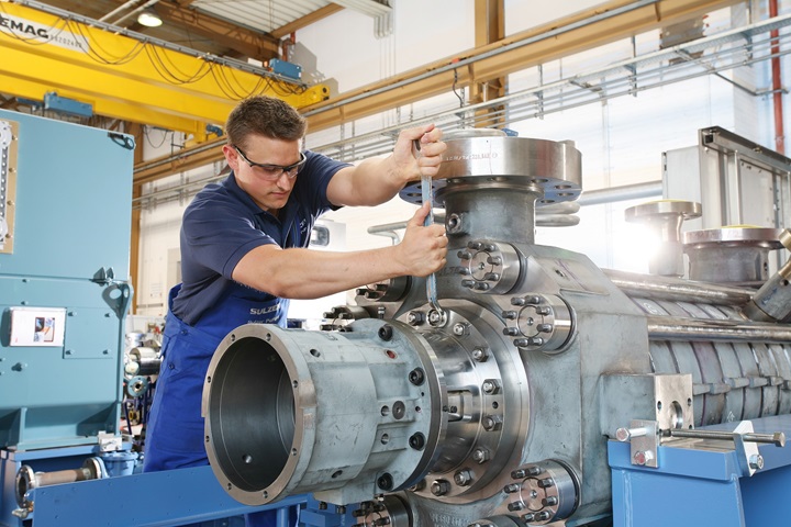 Ring section pump worker
