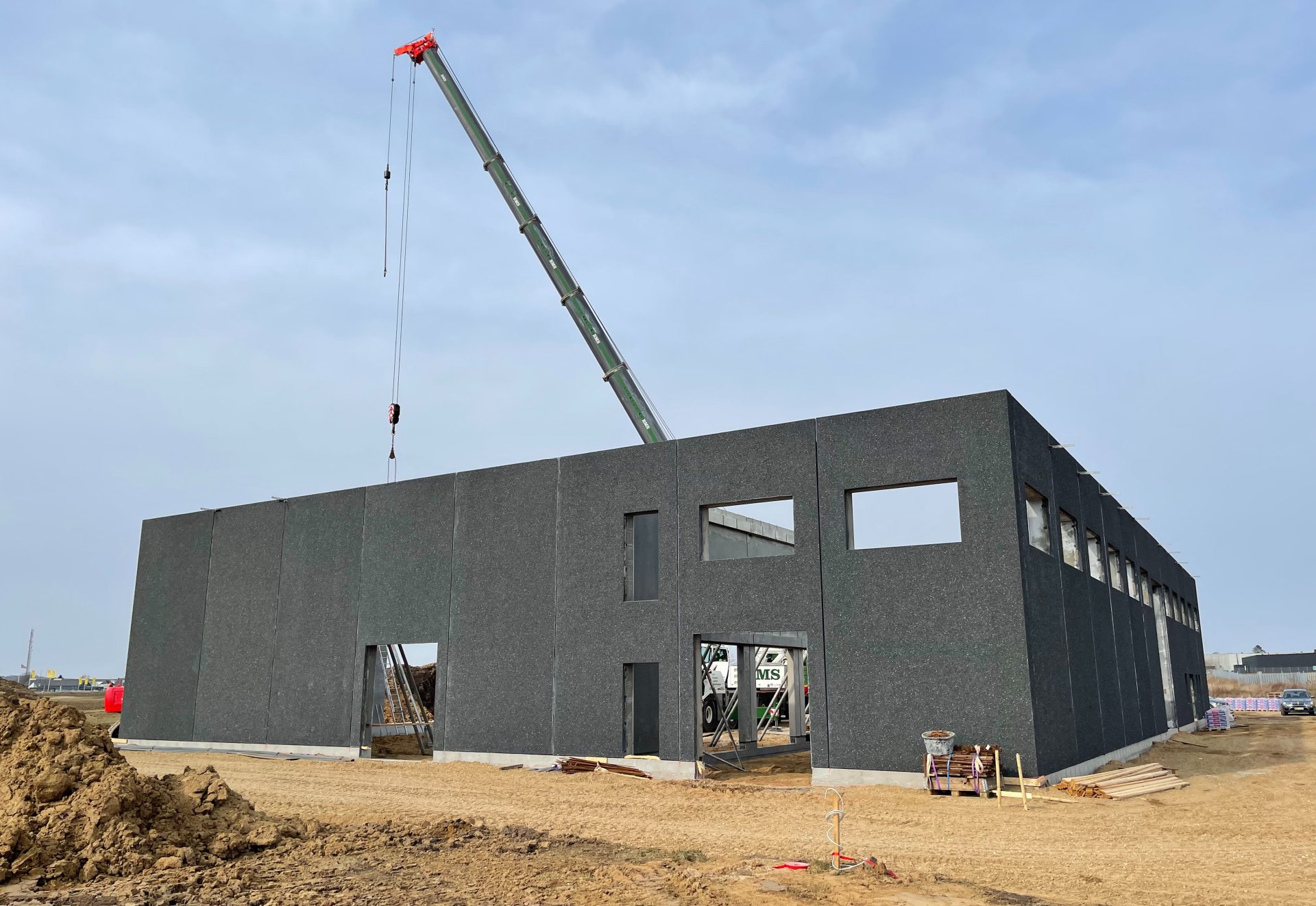 Middelfart service center construction zone