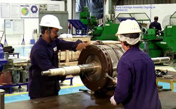 Pump cartridge assembly.