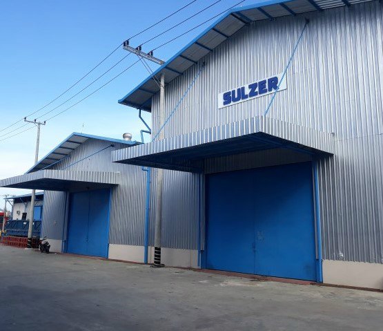 The exterior of the Balikpapan service center.