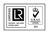 LQRA logo ISO 9001 ISO 14001 OHSAS 18001