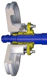 COM1 ready-fitted cartridge single mechanical seal cut-through