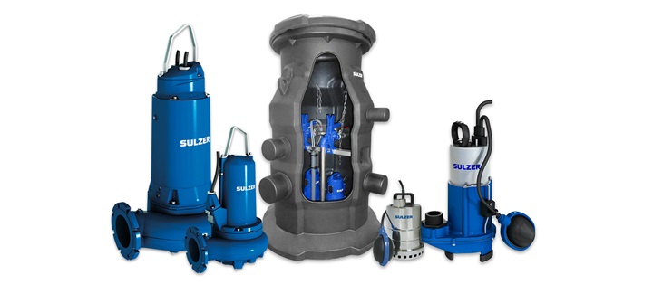 Submersible pumps and lifting stations for domestic and commercial wastewater applications