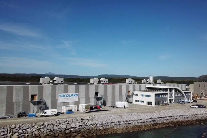 New Nordlaks fish farm in Innhavet, Norway