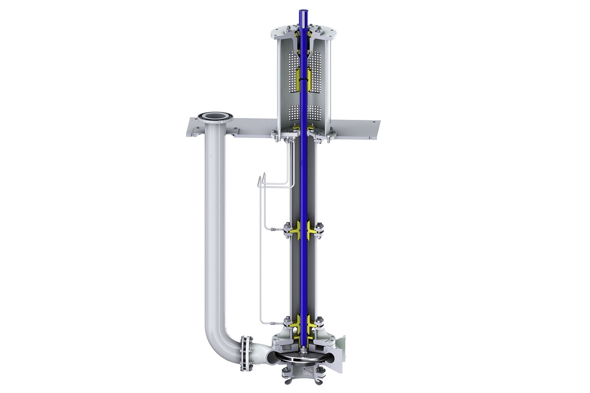 VM vertically suspended sump pump – no sealing system required for clean liquids