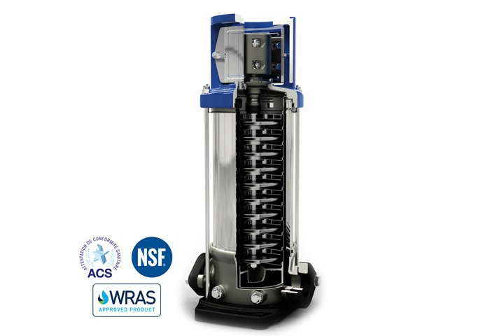 The VMS vertical multistage pumps are used for multiple applications in the water market