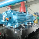 pump retrofit installation at customer site after