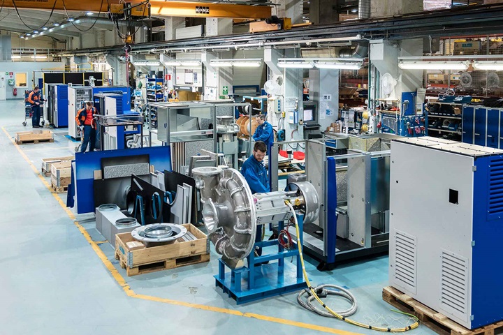 HST™ turbocompressors being manufactured in the Sulzer factory in Kotka, Finland