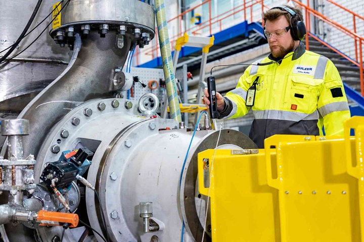 The MCE™ pump is being tested at Sulzer’s full-scale R&D center in Kotka, Finland.