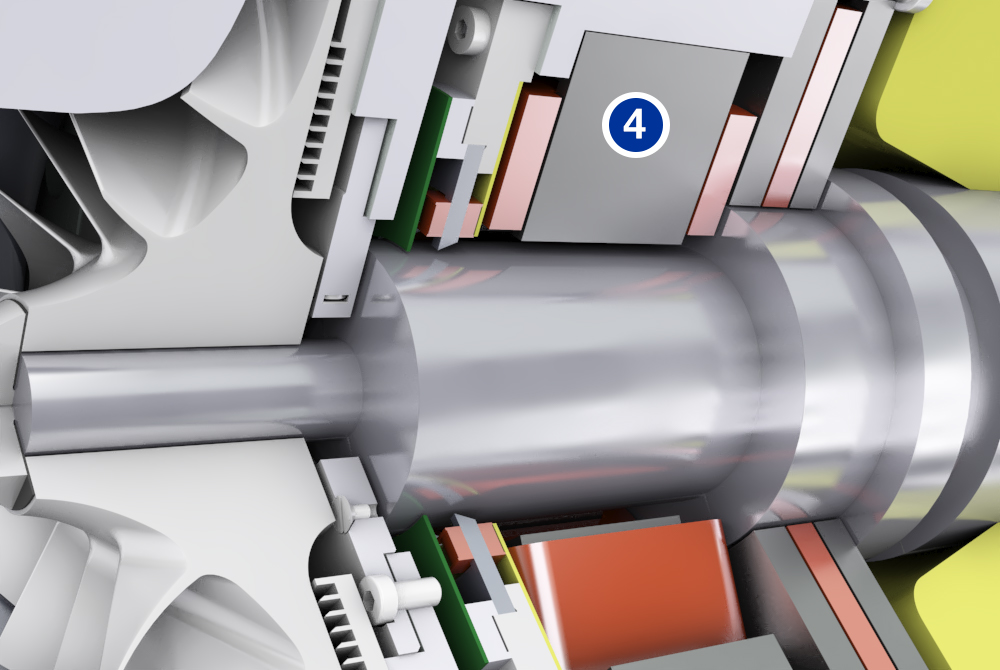 HST turbocompressor - Radial actuator