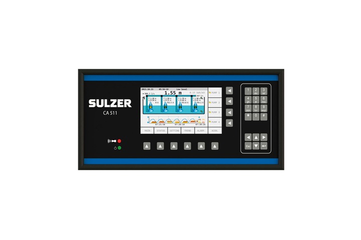 The graphical operator interface type ABS CA 511 is used for monitoring of pumping stations