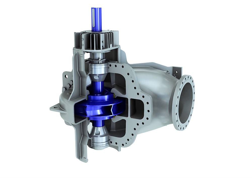 SMD clean water pump in vertical arrangement