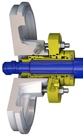 TS1 cartridge mechanical seal cut through 