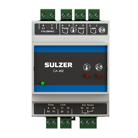 The temperature and leakage relay type ABS CA 462 detects temperature and leakage in pumps and mixers