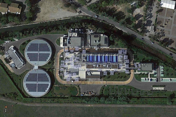 Wastewater treatment plant Aquaviva Cannes France