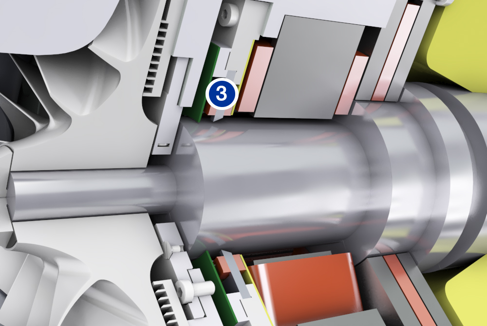 HST turbocompressor - Position sensor D-end