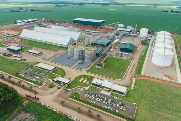 Bioenergia corn ethanol  plant in Mato Grosso Brazil
