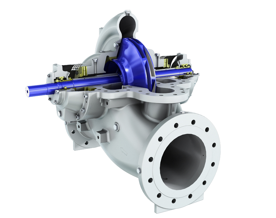 Z22 double suction axially split single stage centrifugal pump
