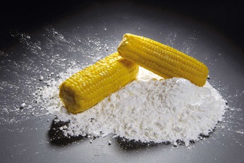 Yellow corn and white starch