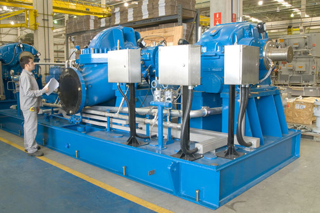 HPDM pump in final inspection before shipment