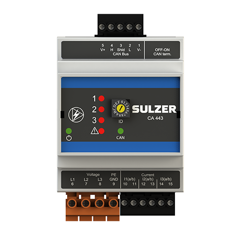 Motor and supply power monitoring module type ABS CA 443