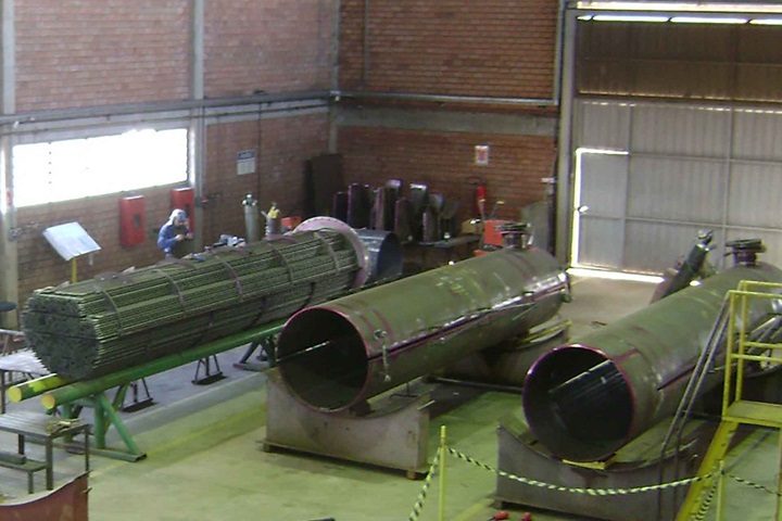 Repair of heat exchangers in the shop floor